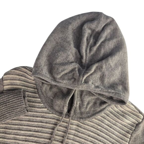 Athleta Noe 138584 Small Gray Merino Wool‎ Long Sleeve Pullover Hooded Sweater - Picture 1 of 5